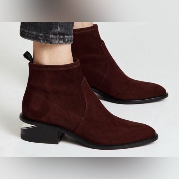 Alexander Wang burgundy suede Kori boots, US8,5 - Picture 1 of 12